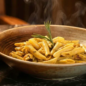 HP CURRY MUSHROOM PENNE