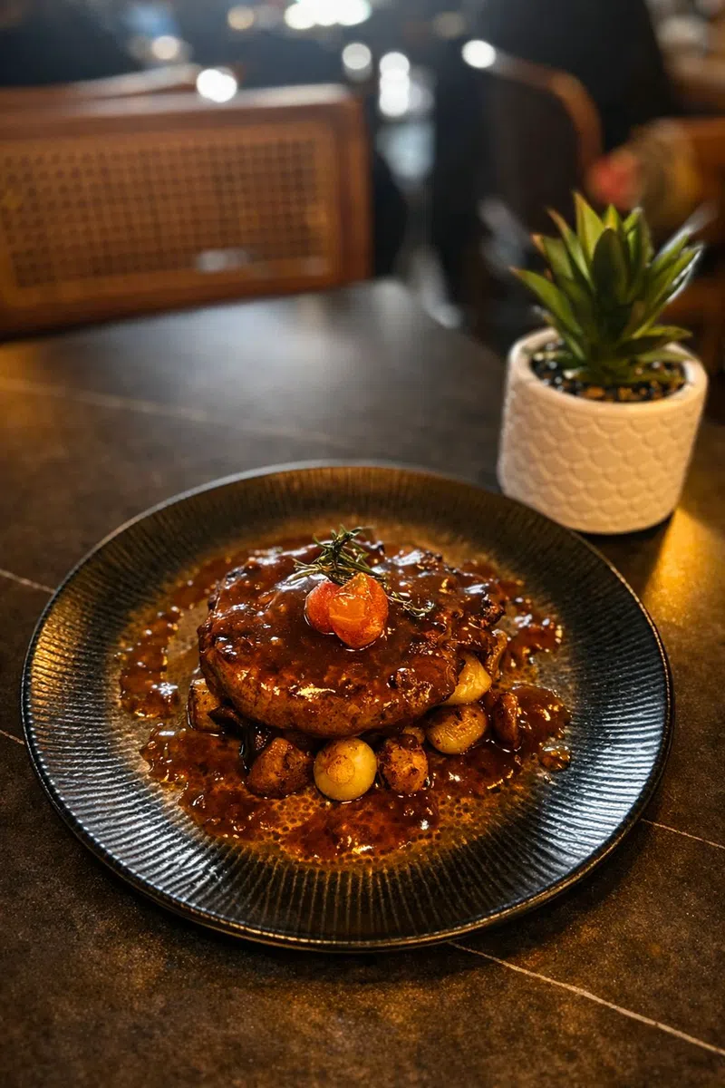 Beef Tenderloin in Mushroom Sauce