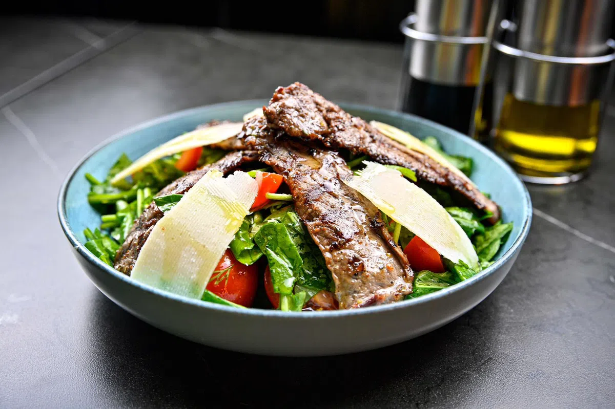 Beef Tenderloin Salad with Parmesan